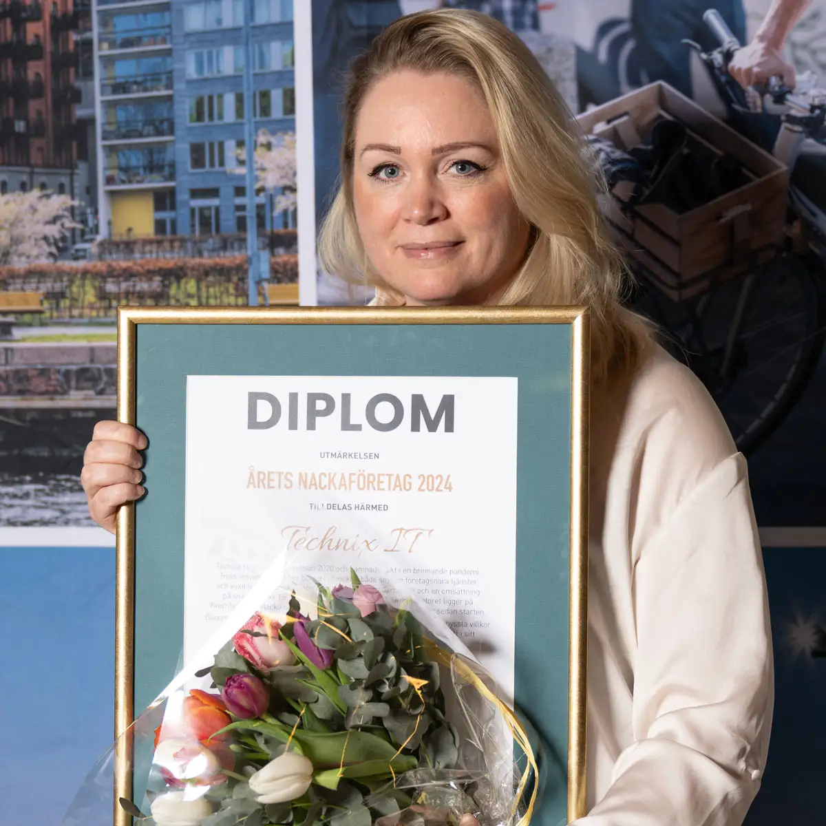 Vinnare av Årets Nackaföretag 2024 på Nacka Företagarträff – Technix