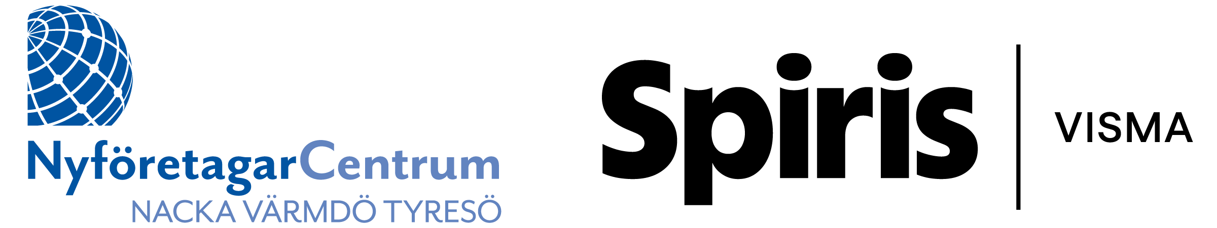 Nyföretagarcentrum Nacka Värmdö Tyresö och Spiris Visma logotype